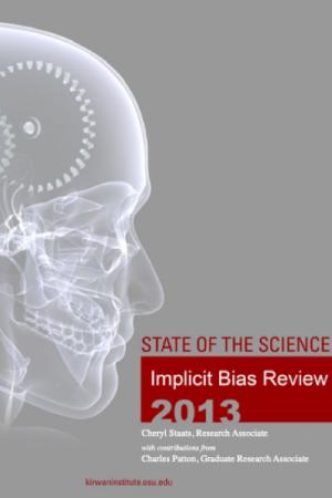 Screenshot of the Implicit Bias Report cover page from 2013