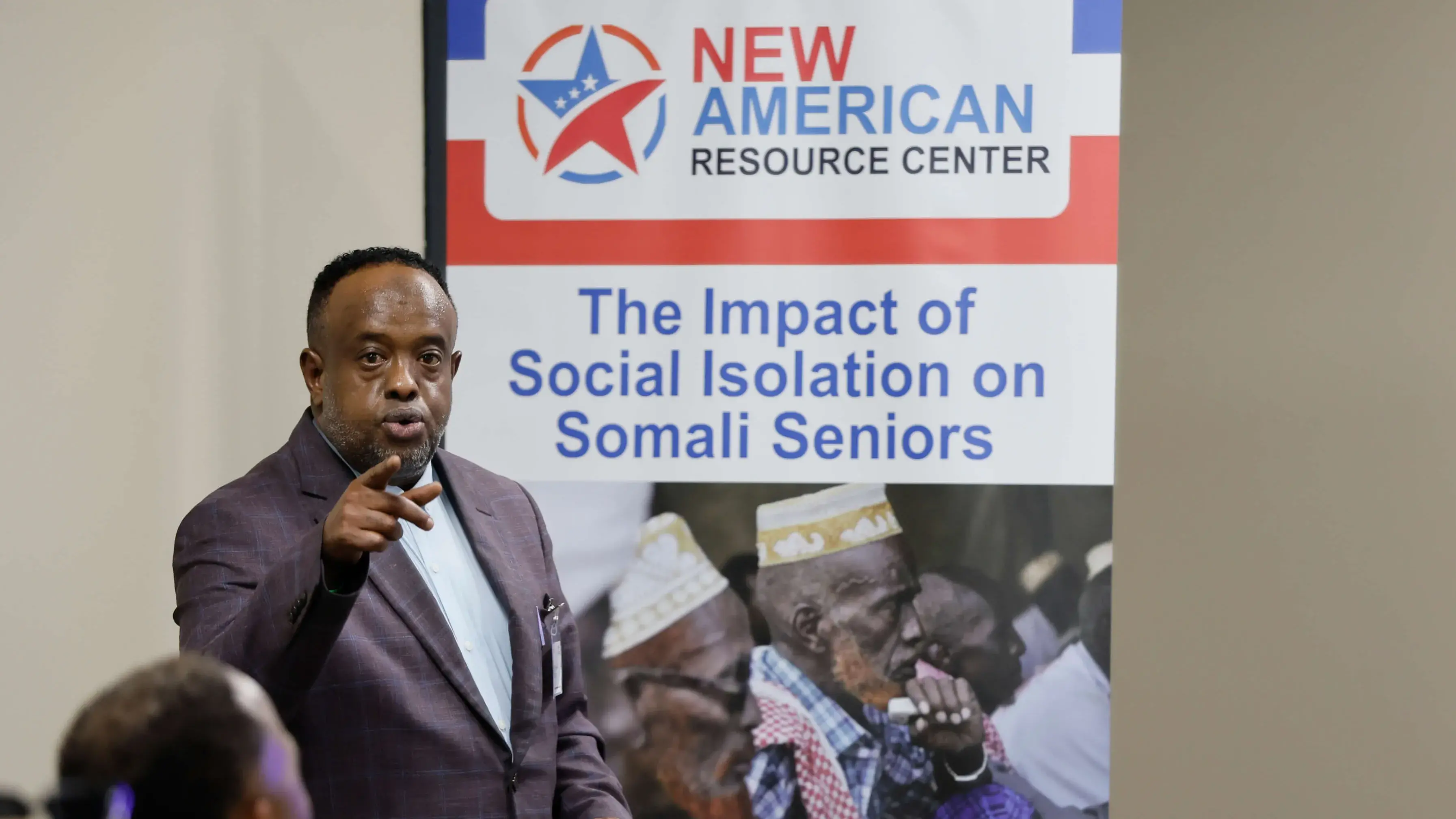 Keynote speaker at The Impact of Social Isolation on Somali Seniors